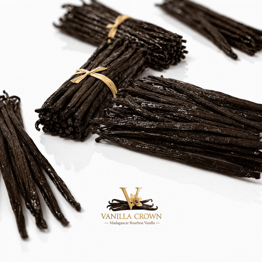 Madagascar Vanilla Beans – Standard Grade (16–18 cm) – 1kg Bulk
