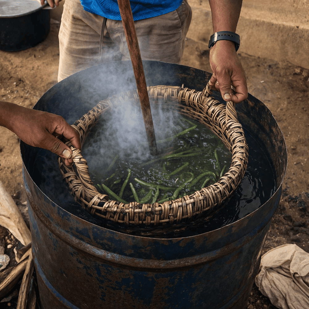 Traditional vanilla transformation process